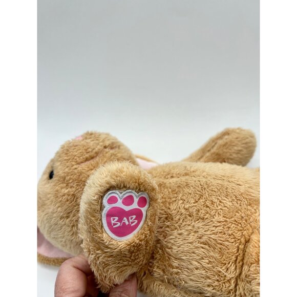 Vintage Build-A-Bear Easter Bunny 15" Tan Plush Pink Ears Nose Feet Stuffed Anim - Picture 8 of 10